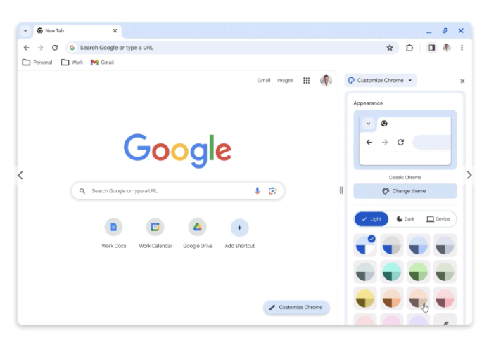 谷歌推出桌面版 Chrome 浏览器Material You新设计!截图