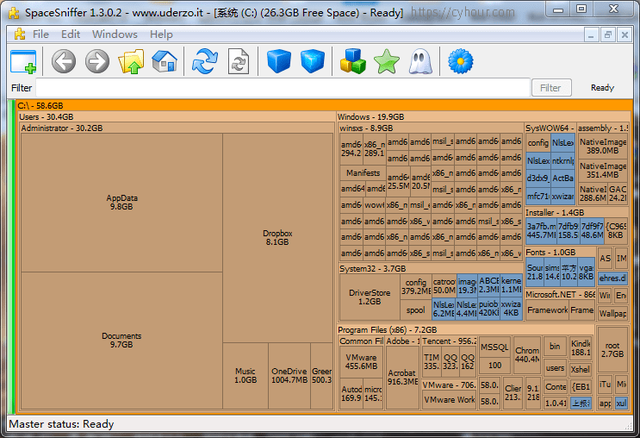 space sniffer是什么？space sniffer使用教程截图