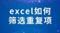 Excel怎么筛选重复项 Excel筛选重复项的方法