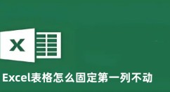 Excel表格怎么固定第一列不动 Excel表格固定第一列不动的方法