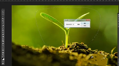 photoshop7.0怎么做羽化？photoshop7.0羽化效果使用方法截图