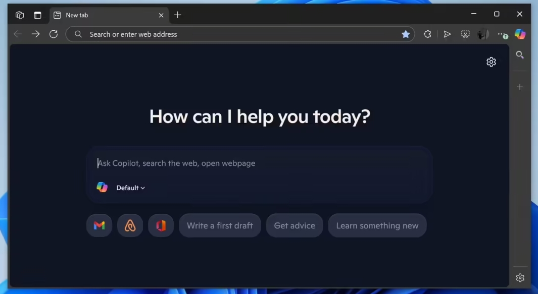 Edge 浏览器新标签页升级：AI 智能助手上线，答疑解惑更轻松截图