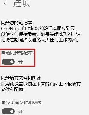 one note怎么开启自动同步？one note自动同步的方法截图