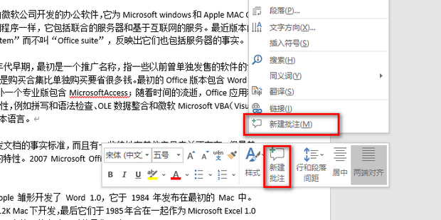 word2014怎么加批注?word2014加批注的方法截图