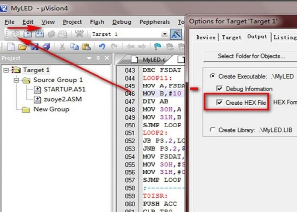 keil c51怎么编写c语言？keil c51编写c语言的操作步骤截图