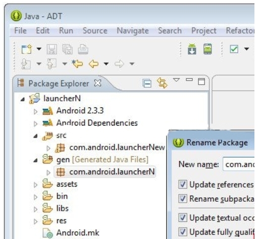 eclipse怎么修改包名？eclipse修改包名的方法截图
