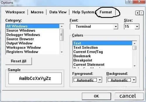 vc++6.0怎么调整字体？vc++6.0调整字体的方法截图