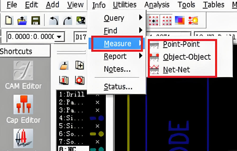 cam350怎么量元件？cam350量元件的方法截图