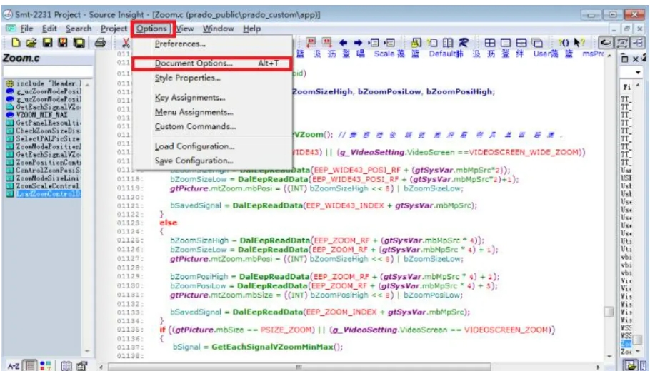 source insight怎么排版？source insight代码格式化排版的方法截图