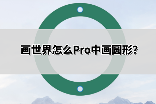 怎么在画世界Pro中画圆形？在画世界Pro中画圆形的操作步骤